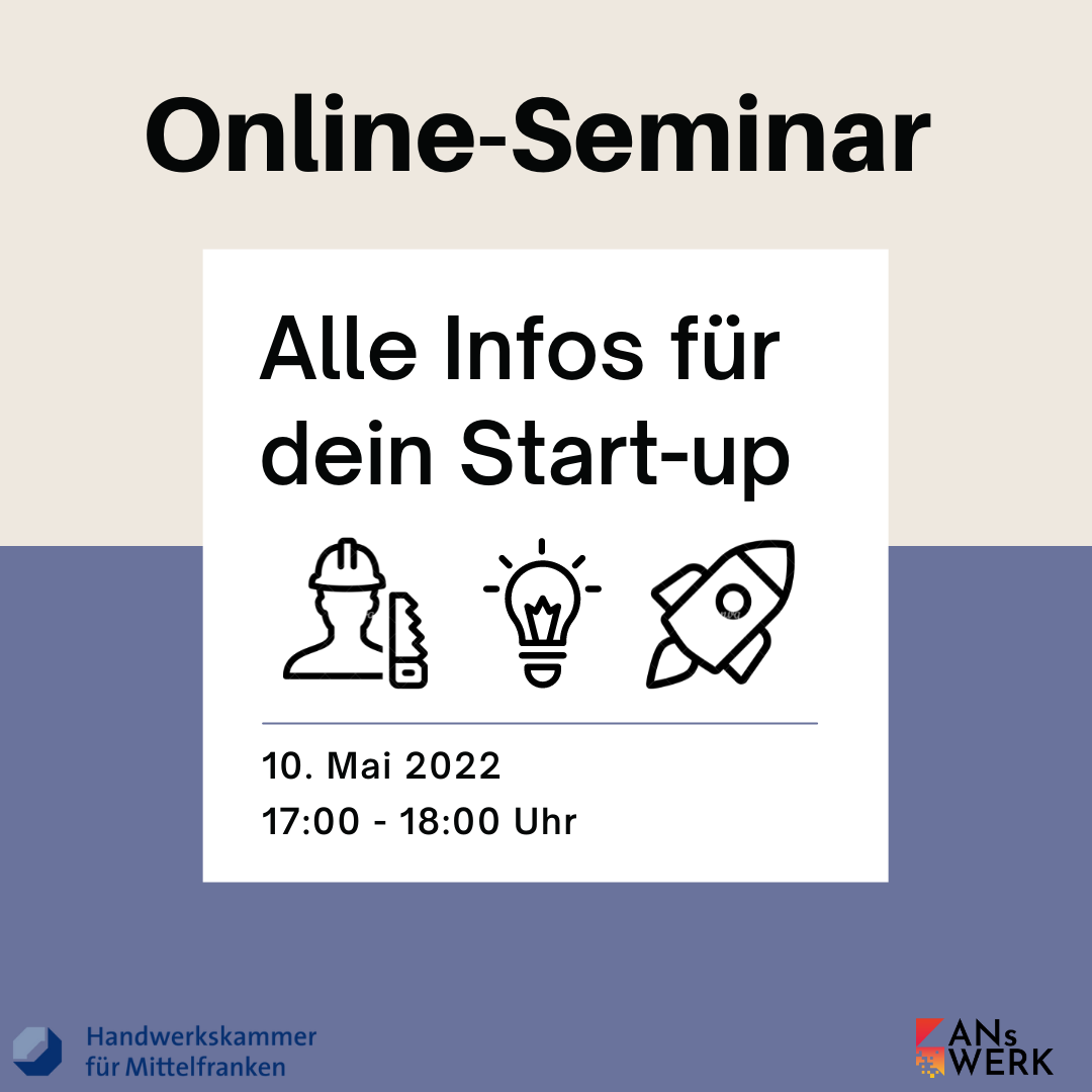 Webinar Start-up im Handwerk