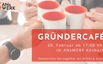 Gründercafé@ANsWERK – Gemütliches Get Together am 20. Februar 2023