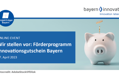Online-Event zum Förderprogramm Innovationsgutschein Bayern am 27. April
