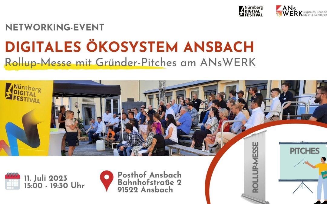 Digitales Ökosystem Ansbach – Roll-up Messe@ANsWERK